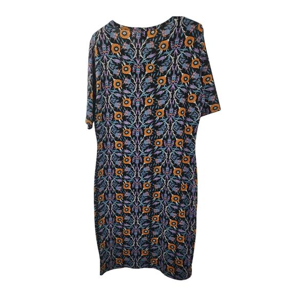 Lularoe Short Sleeve Floral Print Dress Womens Size Extra Large XL - Picture 2 of 4